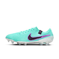 Nike Tiempo Legend Elite 10 Gras Voetbalschoenen (FG) Turquoise Zwart Paars Wit