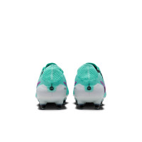 Nike Tiempo Legend Elite 10 IJzeren-Nop Voetbalschoenen (SG) Anti-Clog Turquoise Zwart Paars Wit