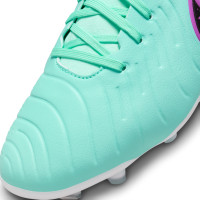 Nike Tiempo Legend Pro 10 Gras Voetbalschoenen (FG) Turquoise Zwart Paars Wit