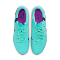 Nike Tiempo Legend Academy 10 IJzeren-Nop Voetbalschoenen (SG) Anti-Clog Turquoise Zwart Paars Wit