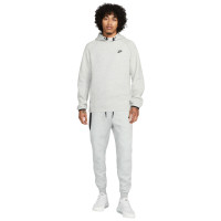 Nike Tech Fleece Tracksuit Hooded Sportswear Light Grey Black