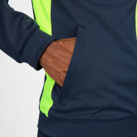 Nike Dri-FIT Academy 23 Full-Zip Trainingsjack Donkerblauw Geel Wit