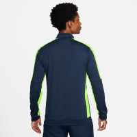 Nike Dri-FIT Academy 23 Full-Zip Trainingsjack Donkerblauw Geel Wit