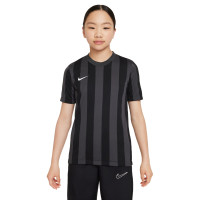 Nike Striped Division IV Voetbalshirt Kids Zwart Antraciet