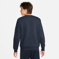 Nike Sportswear Trainingspak Crew Fleece Donkerblauw