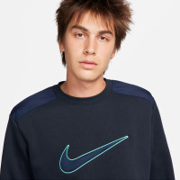 Nike Sportswear Trainingspak Crew Fleece Donkerblauw