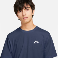 Nike Club Sportswear T-Shirt Dark Blue White