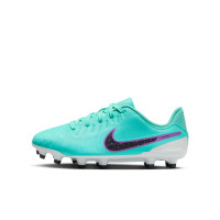 Nike Tiempo Legend Academy 10 Grass/ Artificial Grass Football Shoes (MG) Kids Turquoise Black Purple