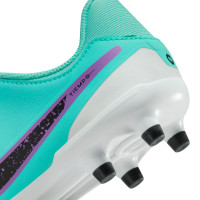Nike Tiempo Legend Academy 10 Grass/ Artificial Grass Football Shoes (MG) Kids Turquoise Black Purple