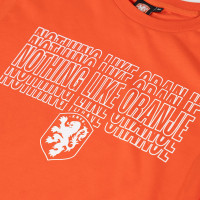 KNVB T-shirt Nothing Like Orange Kids Orange