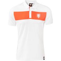 KNVB Polo Logo Wit Oranje