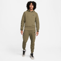 Nike Tech Fleece Hoodie Sportswear Olijfgroen Zwart
