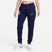 Nike Nederland Fleece Hooded Trainingspak 2023-2025 Dames Donkerblauw Rood Wit