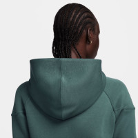 Nike Tech Fleece Vest Sportswear Dames Donkergroen Zwart
