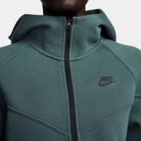 Nike Tech Fleece Vest Sportswear Dames Donkergroen Zwart