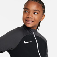 Nike Trainingsjack Academy Pro Kids Zwart Grijs
