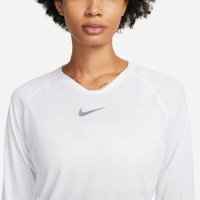 Nike Dri-Fit Park Ondershirt Lange Mouwen Dames Wit Grijs