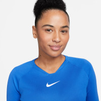 Nike Dri-Fit Park Long Sleeve Women's Base Layer Royal Blue White