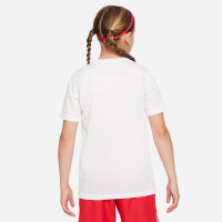 Nike Park VII Kids White Red Football Shirt
