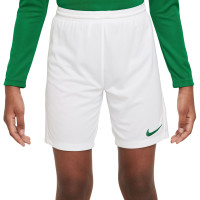 Nike Park III Kids Football Shorts White Green