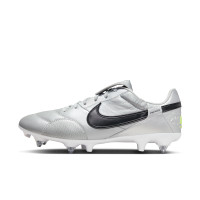 Nike Premier III Iron Nop (SG) Anti-Clog Football Shoes Silver Black