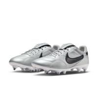 Nike Premier III Iron Nop (SG) Anti-Clog Football Shoes Silver Black