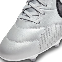 Nike Premier III Iron Nop (SG) Anti-Clog Football Shoes Silver Black