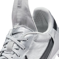 Nike Premier III Iron Nop (SG) Anti-Clog Football Shoes Silver Black