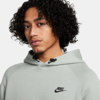 Nike Tech Fleece Tracksuit Hooded Sportswear Green Grey Black
