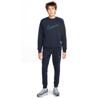 Nike Sportswear Trainingspak Crew Fleece Donkerblauw