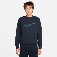 Nike Sportswear Trainingspak Crew Fleece Donkerblauw