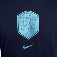 Nike Nederland Crest T-Shirt 2023-2025 Donkerblauw