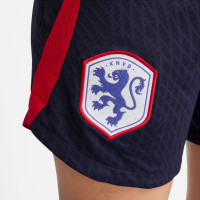 Nike Nederland Strike Trainingsbroekje 2023-2025 Dames Donkerblauw Rood Wit