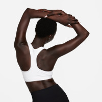 Nike Sport Beha Swoosh Wit Zwart