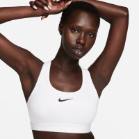 Nike Sport Beha Swoosh Wit Zwart