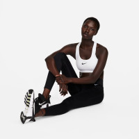 Nike Sport Beha Swoosh Wit Zwart