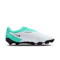 Nike Phantom Academy GX Gras / Kunstgras Voetbalschoenen (MG) Turquoise Zwart Wit Paars