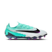 Nike Phantom Elite GX Gras Voetbalschoenen (FG) Turquoise Zwart Paars Wit