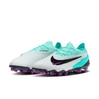 Nike Phantom Elite GX Gras Voetbalschoenen (FG) Turquoise Zwart Paars Wit