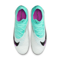 Nike Phantom Elite GX Gras Voetbalschoenen (FG) Turquoise Zwart Paars Wit
