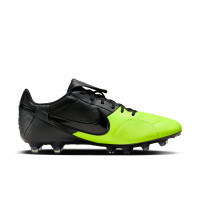 Nike Premier III Gras Voetbalschoenen (FG) Zwart Felgeel