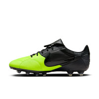 Nike Premier III Gras Voetbalschoenen (FG) Zwart Felgeel