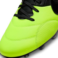 Nike Premier III Gras Voetbalschoenen (FG) Zwart Felgeel