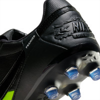 Nike Premier III Gras Football Shoes (FG) Black Bright Yellow