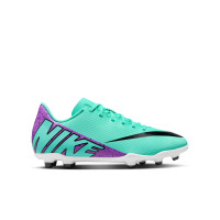 Nike Mercurial Vapor 15 Club Grass/ Artificial Grass Football Shoes (MG) Kids Turquoise Purple