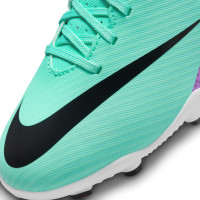 Nike Mercurial Vapor 15 Club Grass/ Artificial Grass Football Shoes (MG) Kids Turquoise Purple