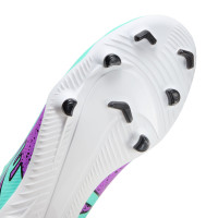 Nike Mercurial Vapor 15 Club Grass/ Artificial Grass Football Shoes (MG) Kids Turquoise Purple