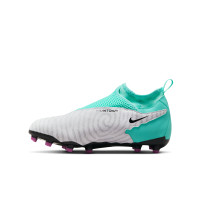 Nike Phantom GX Academy Dynamic Fit Gras / Kunstgras Voetbalschoenen (MG) Kids Turquoise Paars