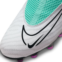 Nike Phantom GX Academy Dynamic Fit Gras / Kunstgras Voetbalschoenen (MG) Kids Turquoise Paars