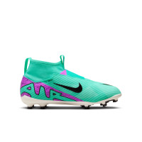 Nike Zoom Mercurial Superfly 9 Pro Grass Football Shoes (FG) Kids Turquoise Purple